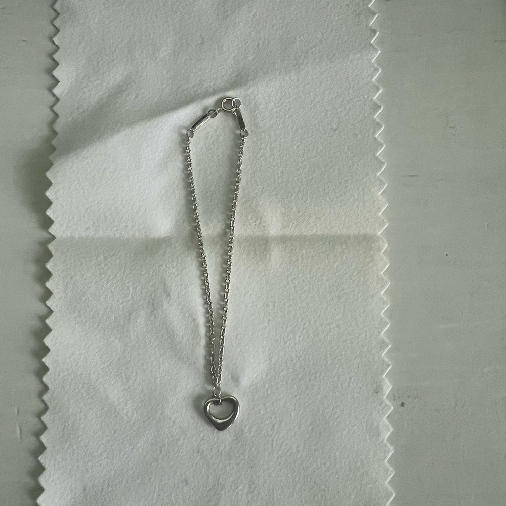 Tiffany & Co. Elsa Peretti Open Heart Bracelet in Sterling Silver